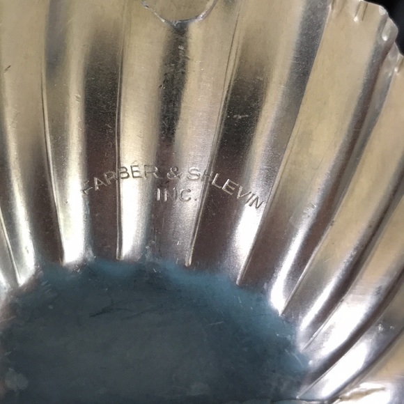 Vintage FARBER & SHLEVIN Aluminum Dish~ROSES - Picture 6 of 6